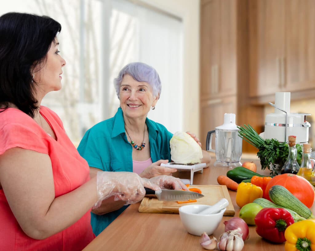 Senior home care can help seniors adopt healthier eating habits.