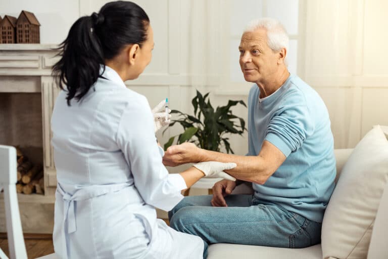 Skilled nursing care offers in-home medical support for skin and other issues.