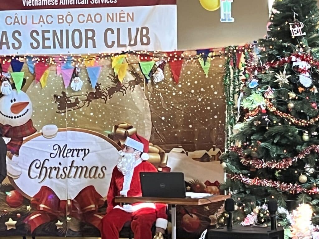 Christmas Party at Vas Senior Club with Special Guest: Santa Claus!