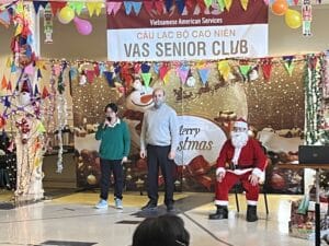 Christmas Party at Vas Senior Club with Special Guest: Santa Claus!