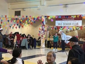 Christmas Party at Vas Senior Club with Special Guest: Santa Claus!