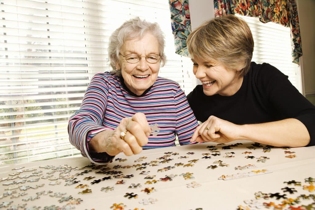 Senior home care encourages brain health through activities that keep seniors mentally engaged